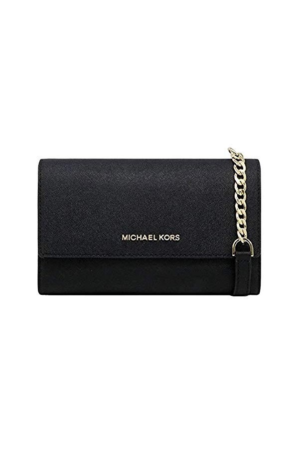 Michael Kors Womens Jet Set Travel - Clutch Crossbody - Sac A main - Noir
