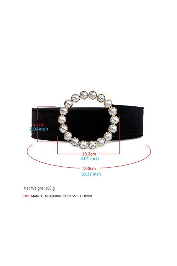 Aidyfeso Ceintures tendance pour femmes, ceintures en cuir pour jeans, robes, pantalons avec magnifique boucle en cristal, ca