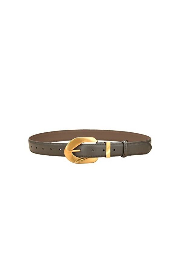Ceinture en cuir pour femme, ceinture fine avec boucle dorée pour jeans, shorts, pantalons décontractés, jupes, manteaux, che