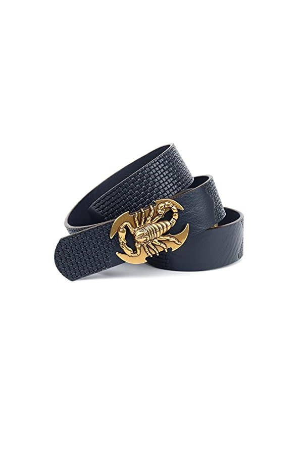 Anthoni Crown 4SKP580-85 Ceinture, Bleu foncé, 85 cm Mixte