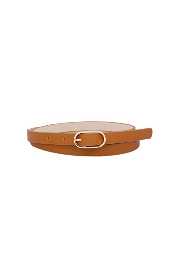 Day of Saturn Ceinture élégante pour femme - Ceinture fine pour fille - Jupe en jean, camel, M