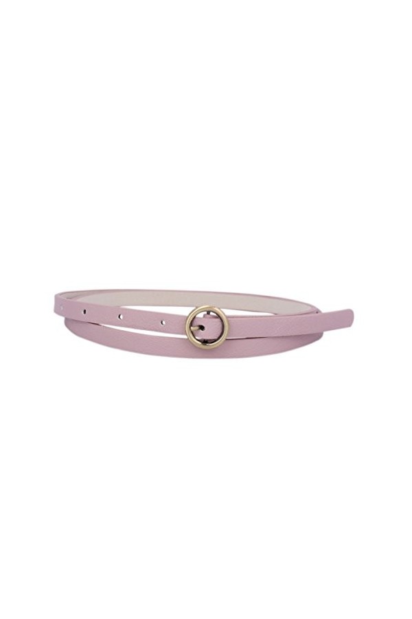 Ceinture étroite décontractée pour femme, rouge, M