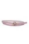 Ceinture étroite décontractée pour femme, rouge, M