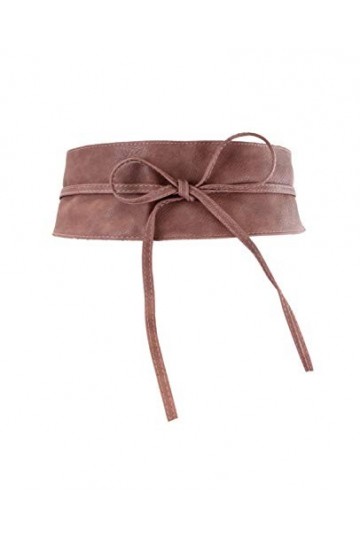 irisaa Ceinture large pour femme, vieux rose, taille unique
