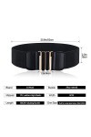 AYPOW Ceinture Taille élastique pour femme, Larges ceintures pour robe,Haute élastique Extensible Réglable Style Simple Ceint