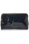 Ted Baker Nicolai, Trousse de Maquillage avec nœud en Vinyle Femme, Noir, Taille Unique