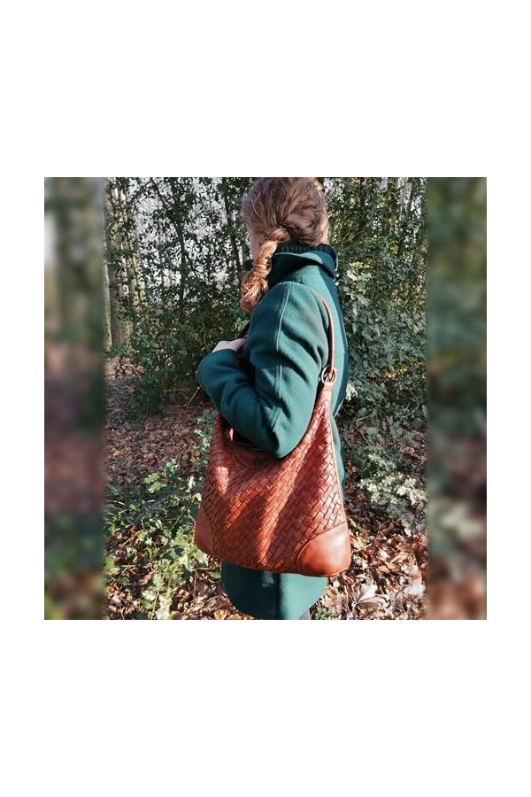 STILORD Chiara Vintage Sac a Main Femmes Cuir Souple Grand Sac dépaule pour les Affaires et le Shopping Besace Bandoulière