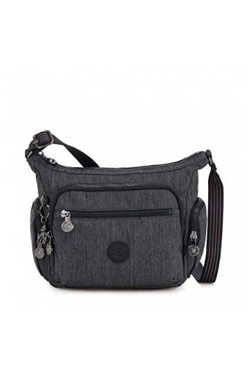 Kipling Gabbie S, Crossbody Femme, Argenté Metallic Glow , Taille Unique