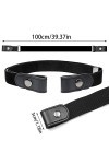 Dilightnews 4 pièces Ceinture Extensible Sans Boucle, Ceinture Réglable Sans Boucle, Femme Ceintures Sans Boucle, Ceinture Él