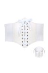 Spldsun Ceinture Corset, Élastique Corset, Corset Serre Taille, Cuir, Ajustable, pour Dames, Filles, Halloween, Jeu Rôle Noi
