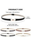 Nizirioo 4 Pièces Ceinture Fine Ceintures Fines En Cuir Ceinture Fine Pour Robe Ceinture Femme Ceinture Dames Avec Boucle Mét