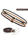 JANDH Ceinture Femme Cuir, 3 Pièces Ceinture Fine Femme, Trois Couleurs Ceinture, Ceintures Femme, pour Portez-le avec Jeans,