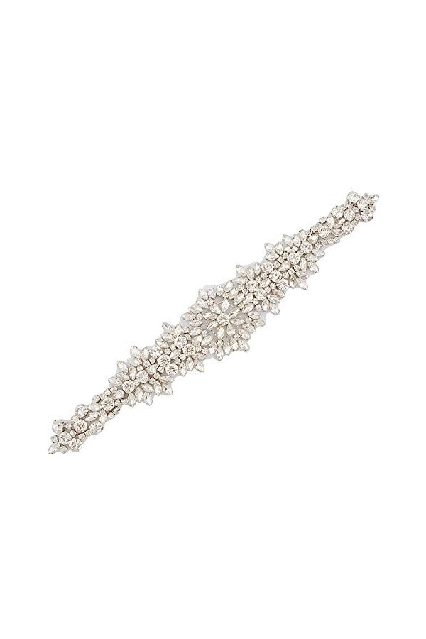 TOPQUEEN Ceintures de mariage en cristal pour dames,Ceinture de mariée en strass, ceinture de mariée en strass perles de mari