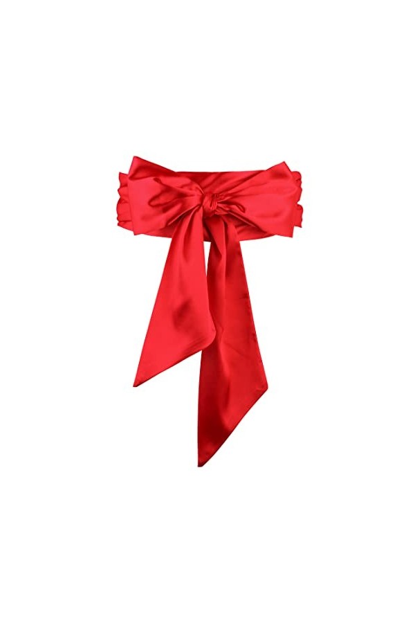 Bolerose Mariée Mariage Demoiselle dhonneur Satin Longue Boléro maille Ceinture Or champagne, 10CM X 250CM 