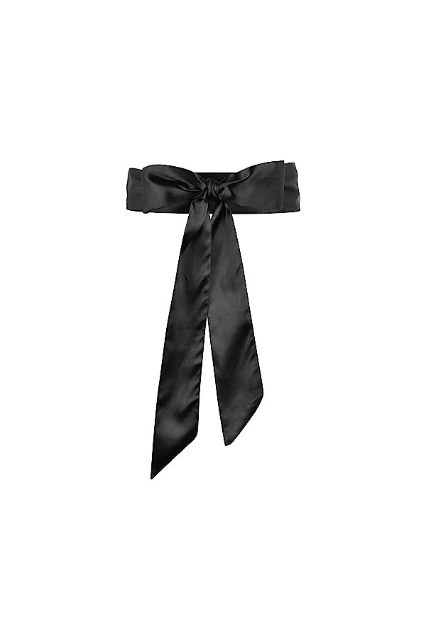 Bolerose Mariée Mariage Demoiselle dhonneur Satin Longue Boléro maille Ceinture Or champagne, 10CM X 250CM 