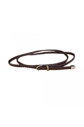 Nureinss - Ceinture tressée - Fine - Pour femme - Idéale pour robe, café, taille unique