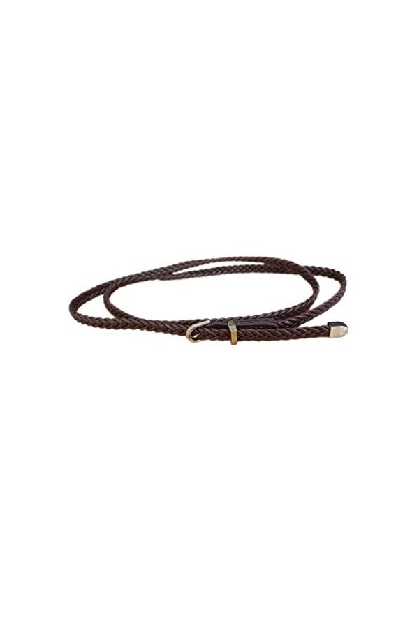 Nureinss - Ceinture tressée - Fine - Pour femme - Idéale pour robe, café, taille unique