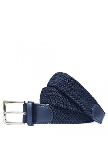 Gloop Ceinture élastique unisexe en tissu tressé - Ceinture extensible - Pour homme et femme - BE201701 - Multicolore - 120 c