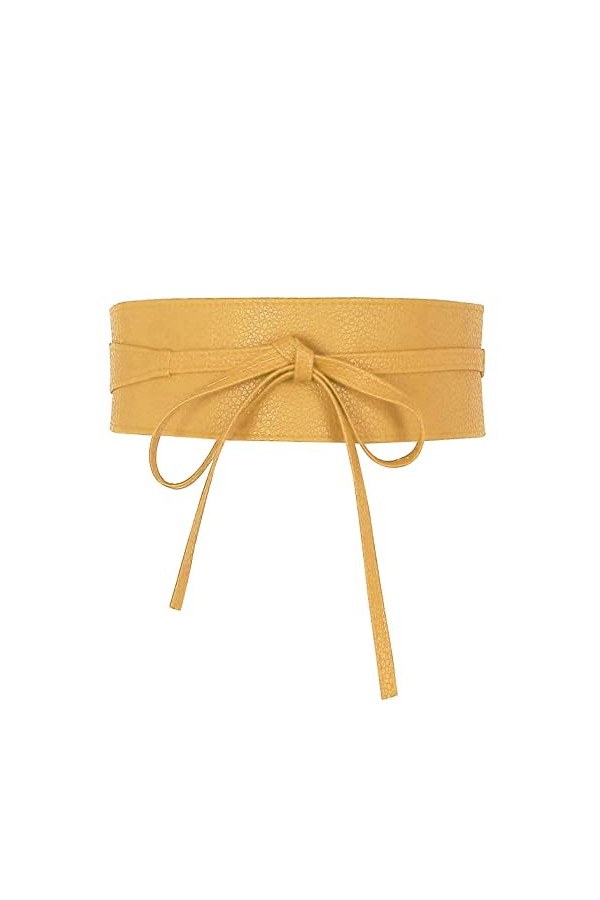 Glamexx24 Ceinture femme large similicuir Obi ceinture portefeuille classique