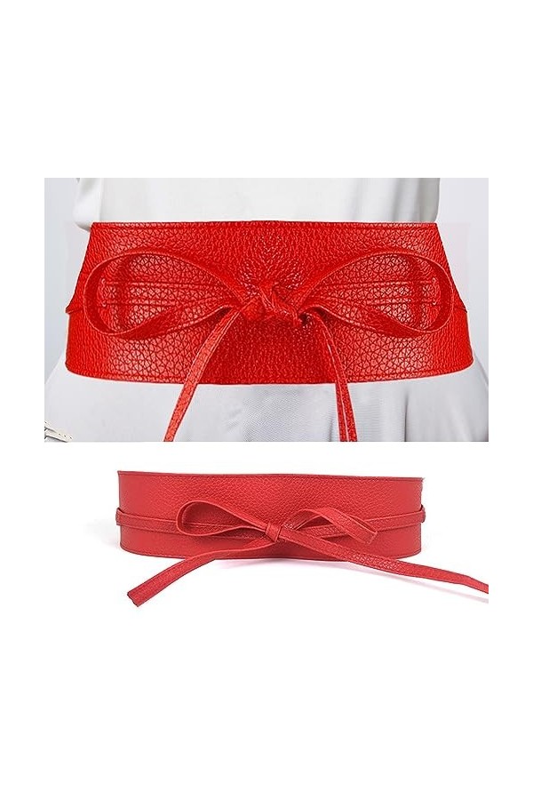 Ceinture Large à NœUd Noué Femme Ceinture Large OrnéE Ceinture Large éLastique Convient Aux Robes, Chemises, Accessoires Simp