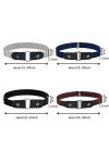 JOKILY Lot de 4 ceintures sans boucle, sans boucle, ceinture pour femme, ceinture élastique invisible pour jeans, pantalons, 