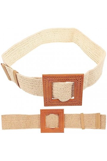 GALPADA Ceinture De Mode 2 Pièces Femmes Ceintures De Taille Fille Ceinture Réglable Ceintures Tissées Ceintures Pour Pantalo