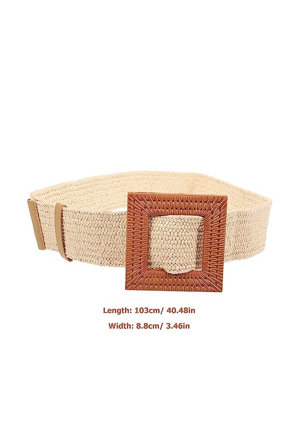 GALPADA Ceinture De Mode 2 Pièces Femmes Ceintures De Taille Fille Ceinture Réglable Ceintures Tissées Ceintures Pour Pantalo