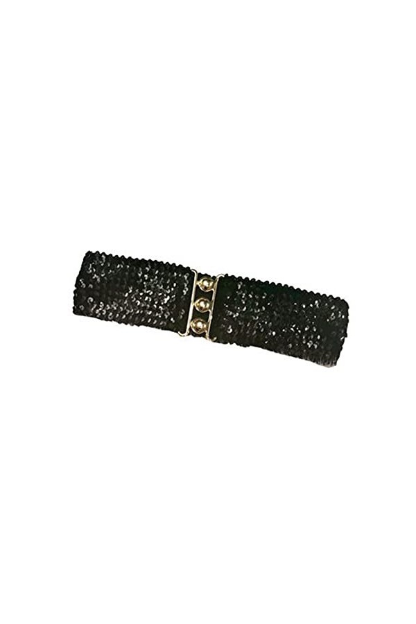 Ceinture habillée pour femme - Couleur vive - Boucle exquise, Noir , S