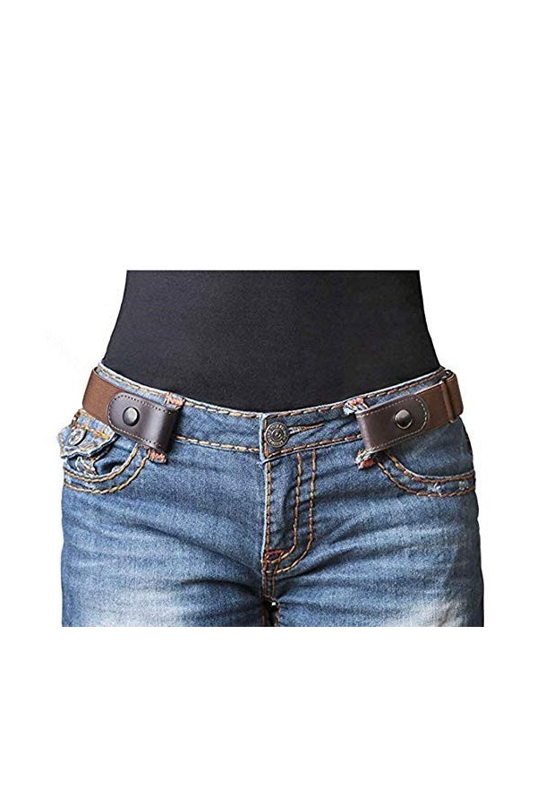 ZUHANGMENG Ceinture élastique sans boucle, confortable invisible réglable sans ceinture à boucle, taille relax, accessoire de