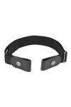 ZUHANGMENG Ceinture élastique sans boucle, confortable invisible réglable sans ceinture à boucle, taille relax, accessoire de