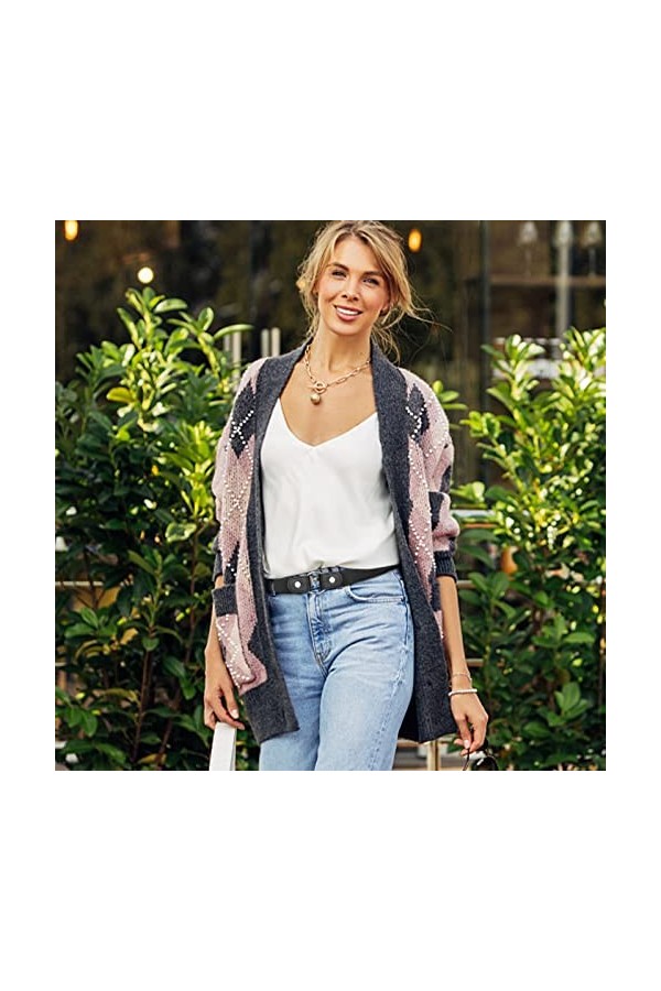 aurorayer Ceinture sans Boucle Femme Ceinture Élastique Invisible, 6 Pièces Ceinture Réglable Unisexe Ceinture Dégagement Rap