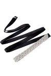 Jeesblsy Strass Ceinture de Mariée, Nuptiale Ruban Ceinture de Mariage avec Cristal Accessoire pour Robes de Bal Sash Embelli