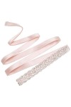 Jeesblsy Strass Ceinture de Mariée, Nuptiale Ruban Ceinture de Mariage avec Cristal Accessoire pour Robes de Bal Sash Embelli