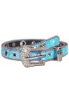 Ceinture élégante au design vintage avec des rivets et des strass,Ceinture Extensible Vintage avec Boucle Métallisée, ajustab