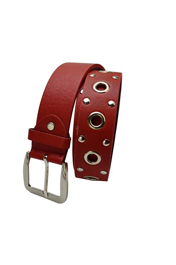 Ceinture à trou cloutée env.3,6&nbsp;cm de large - Multicolore - 110 cm