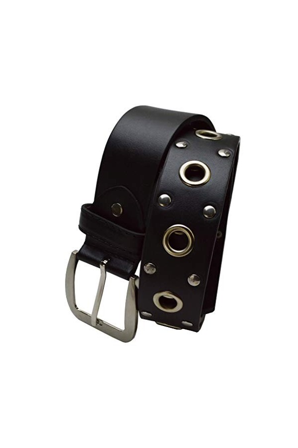 Ceinture à trou cloutée env.3,6&nbsp;cm de large - Multicolore - 110 cm