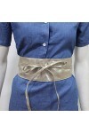 Glamexx24 Ceinture femme large similicuir Obi ceinture portefeuille classique