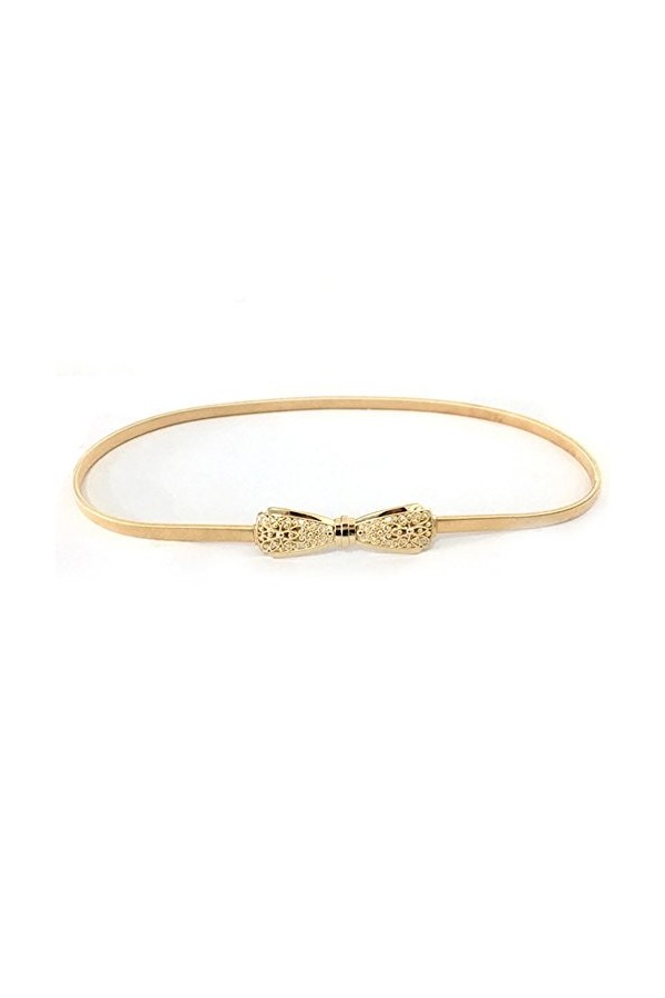 NUREINSS Ceinture de Robe en Métal Ceinture de Robe de Mariée Courroie Ceinture Mince Ceinture Élégant pour Robe Décoration S