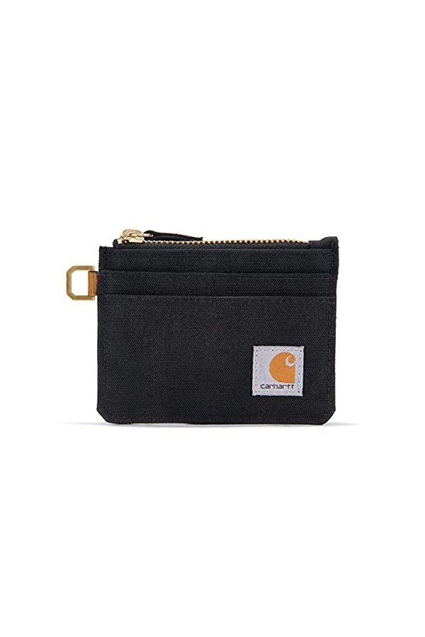 Carhartt Portefeuille en Toile Robuste pour Femme, Disponible en Plusieurs Styles et Couleurs, Pochette en Nylon Canard vin 