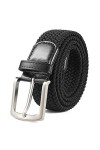 AnJuHoPa Ceinture Stretch de Ceinture élastique Durable Sans Nickel Ceinture de Tissu Marine 115CM