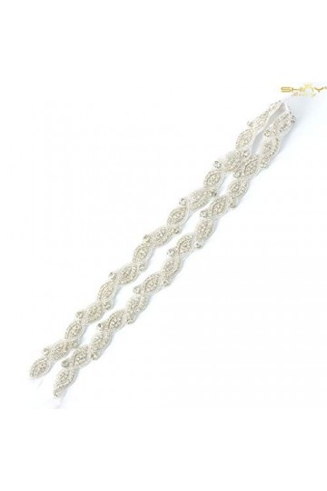 Ceinture de mariée ceinture de ceinture pour robe de mariée Ivoire cristal ceinture robe de mariée scintillante ceinture Flor