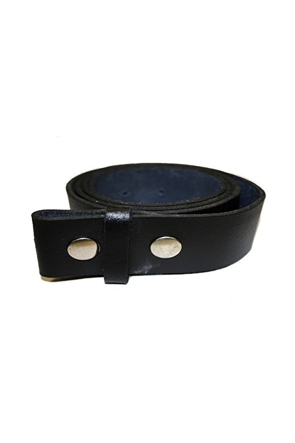 Ceinture Cuir Noir pour Boucles universelles 115 cm 
