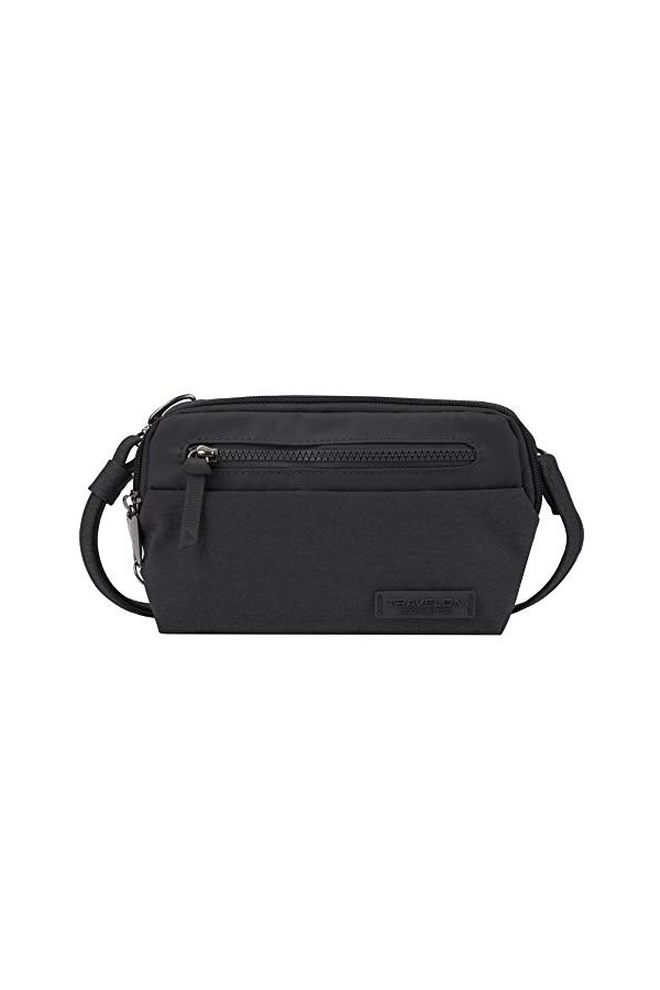 Travelon Petit sac bandoulière Metro convertible, antivol, noir Noir - 43416-500