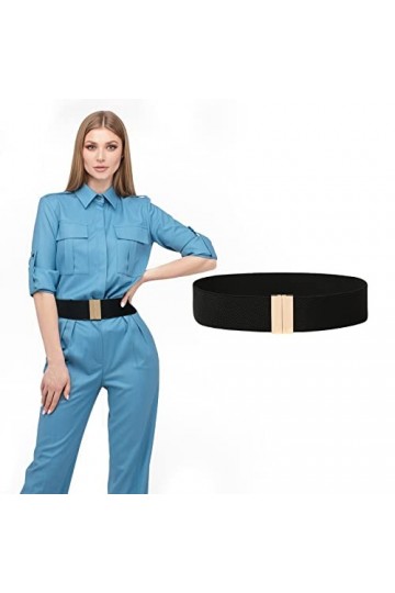 Kajeer Femmes Large Élastique Boucle Ceinture - 5 cm Large Taille Ceinture Tondeuse Ceinture extensible ou robe femme et fill