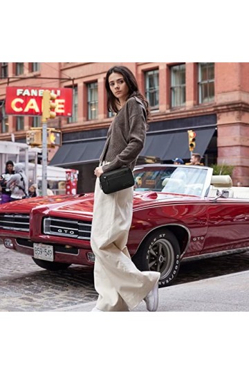 Travelon Petit sac bandoulière Metro convertible, antivol, noir Noir - 43416-500