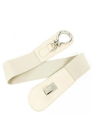 LIVAN - Ceinture femme - ceinture Large Élastique Extensible souple taille - Métal Clouté Crochet Boucle - taille 75cm 80cm -