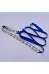azaleas Ceinture de mariée fine avec cristal pour femme - Bleu - Taille unique