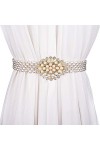 Milya Ceinture de perles pour femme - Ceinture élastique - Ceinture de mariée - Ceinture de chaîne - Ceinture de perles pour 