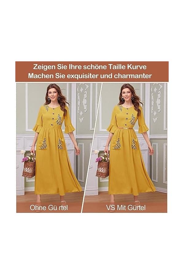 uinnossvc Lot de 2 ceintures fines pour femme - Ceinture réglable - Ceinture tendance en cuir avec boucle en métal doré - Cei