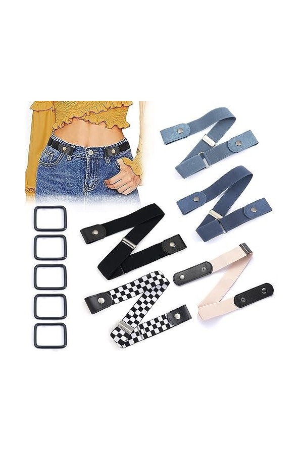 ILUBUTO 5 pièces Grtel sans boucle, coloré, gemeinsam